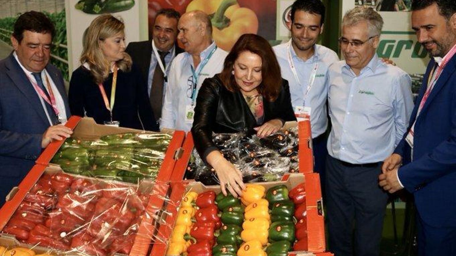 Crespo, durante su recorrido por Fruit Attraction.