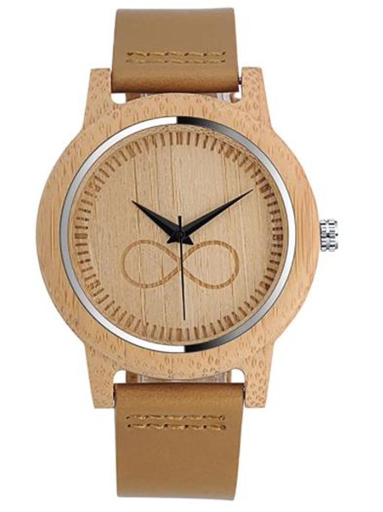 Reloj de madera de bambú
