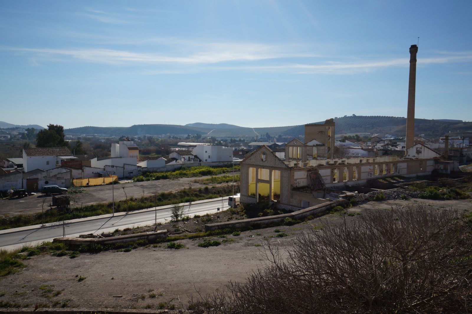 Zona industrial en Miragenil, en Puente Genil.