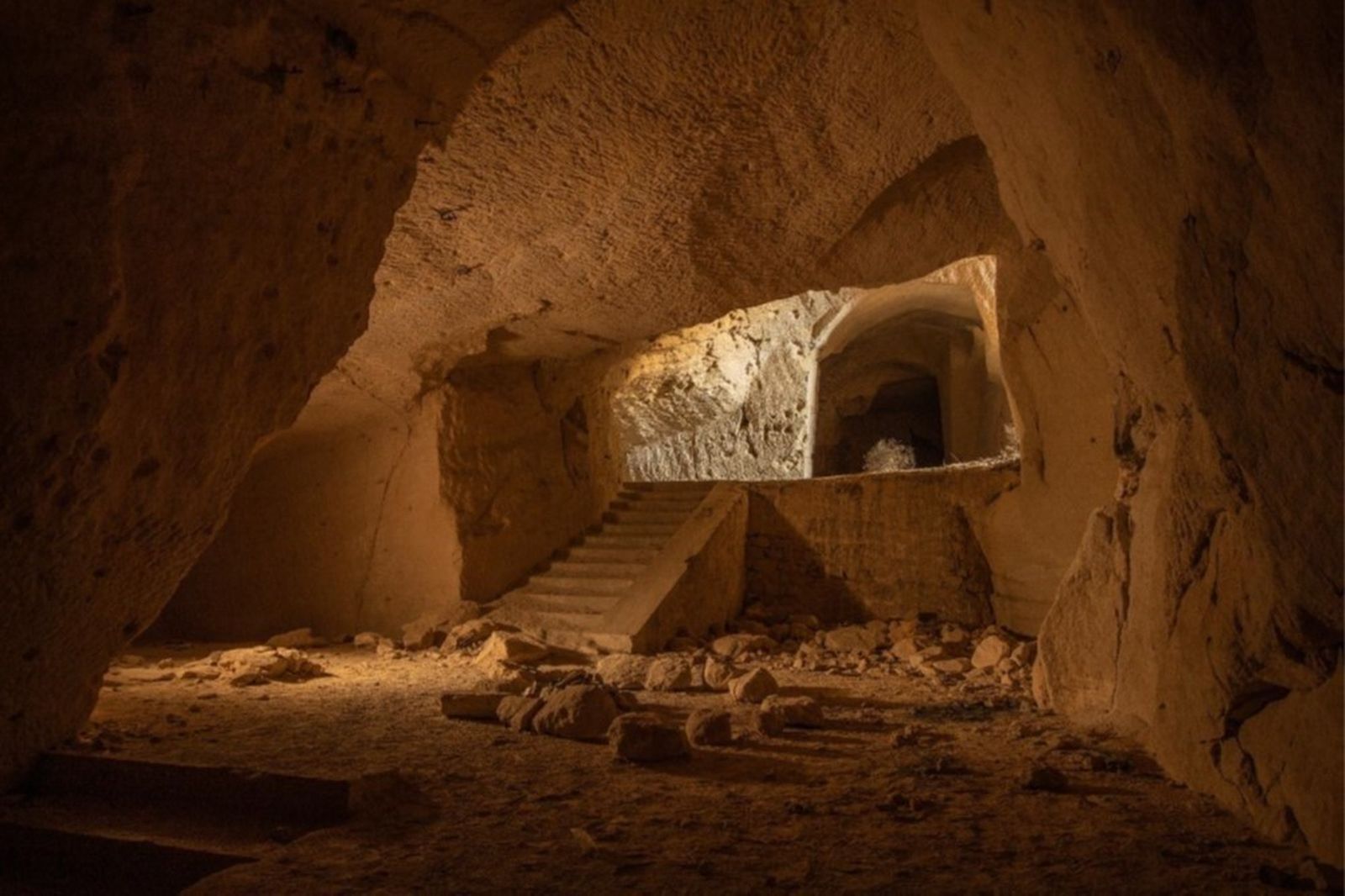 Una de las fotografías del investigador Alberto Castrelo, estudioso de las cuevas cantera.