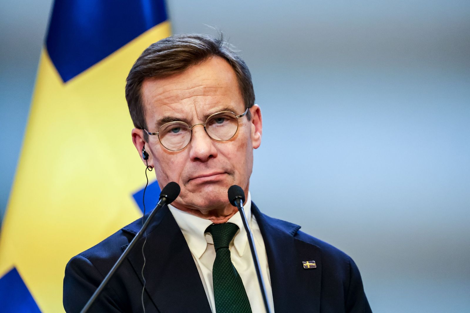 Ulf Kristensson, primer ministro sueco.