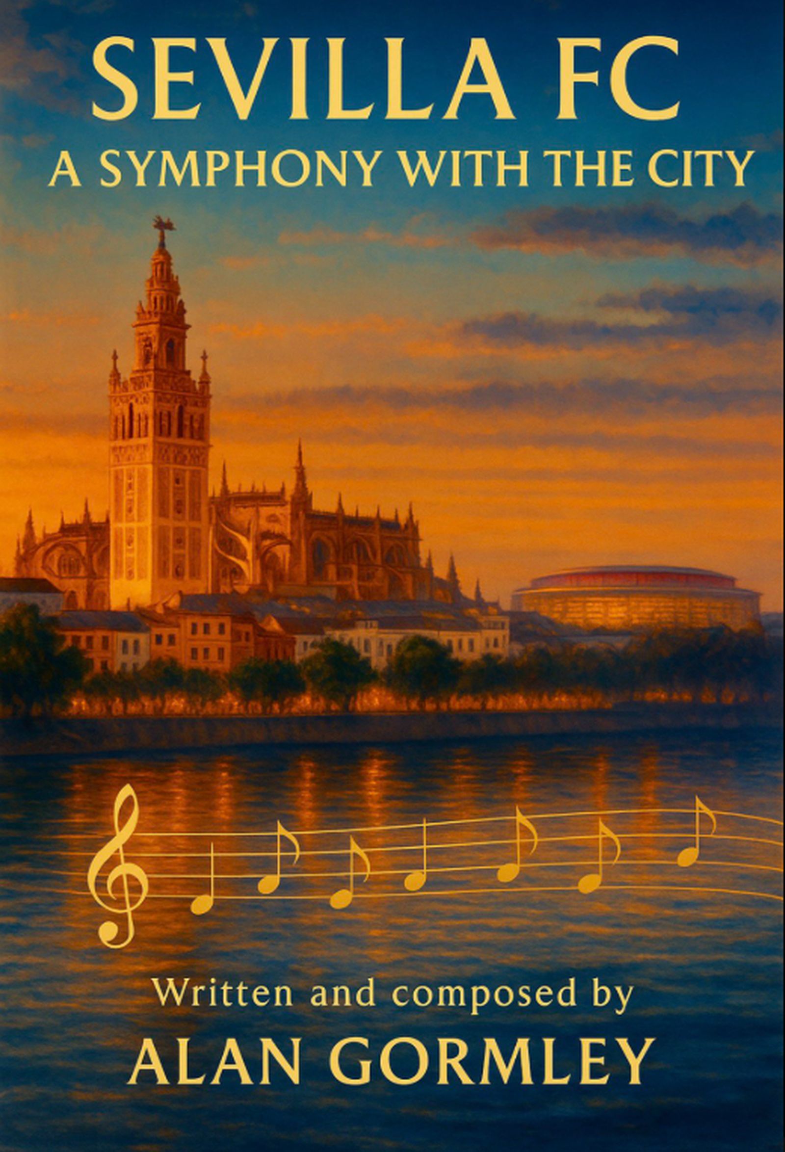 Portada de la obrita creada por Alan Gormley sobre el Sevilla y Sevilla.