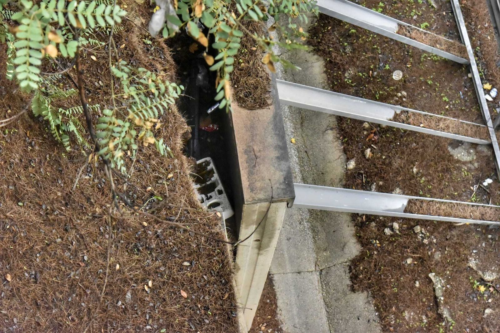 Fotos del muro de contención en la ronda de circunvalación de Algeciras