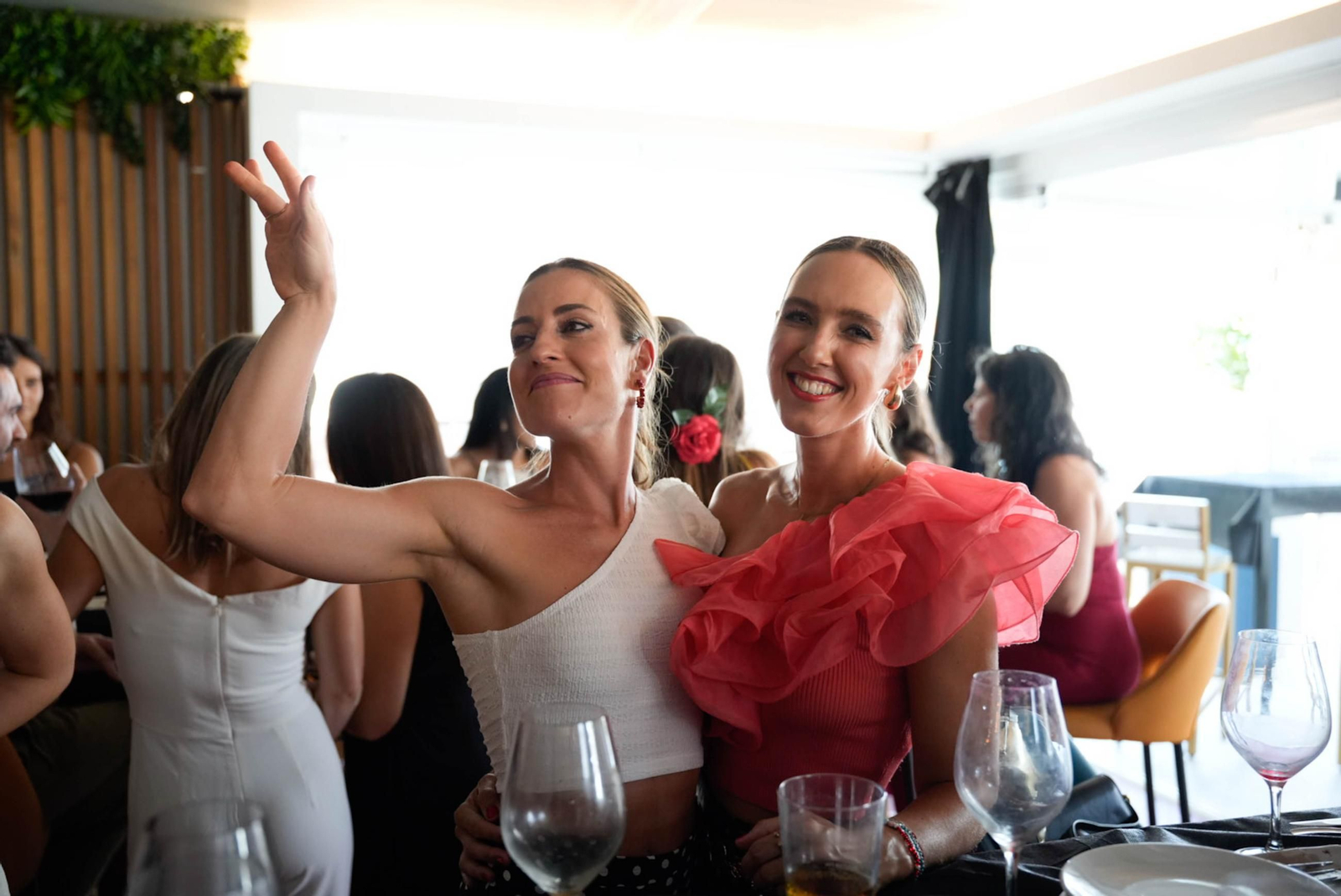 Disfrutando de la feria del mediodía en la jornada del jueves