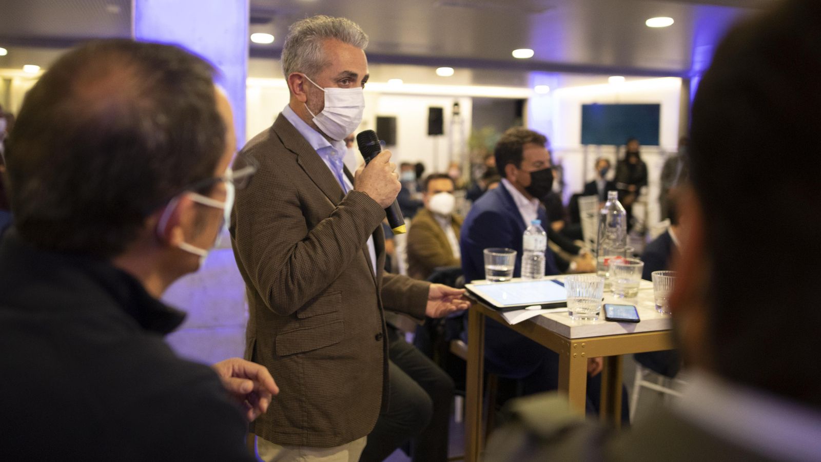 Marcelo Vázquez durante la gala celebrada en "María de la O"