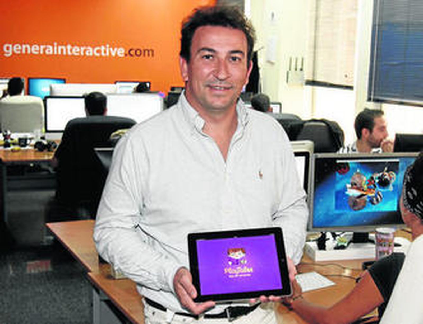 José Miguel López, fundador y presidente de Genera Interactive, en la sede de la firma en Sevilla.