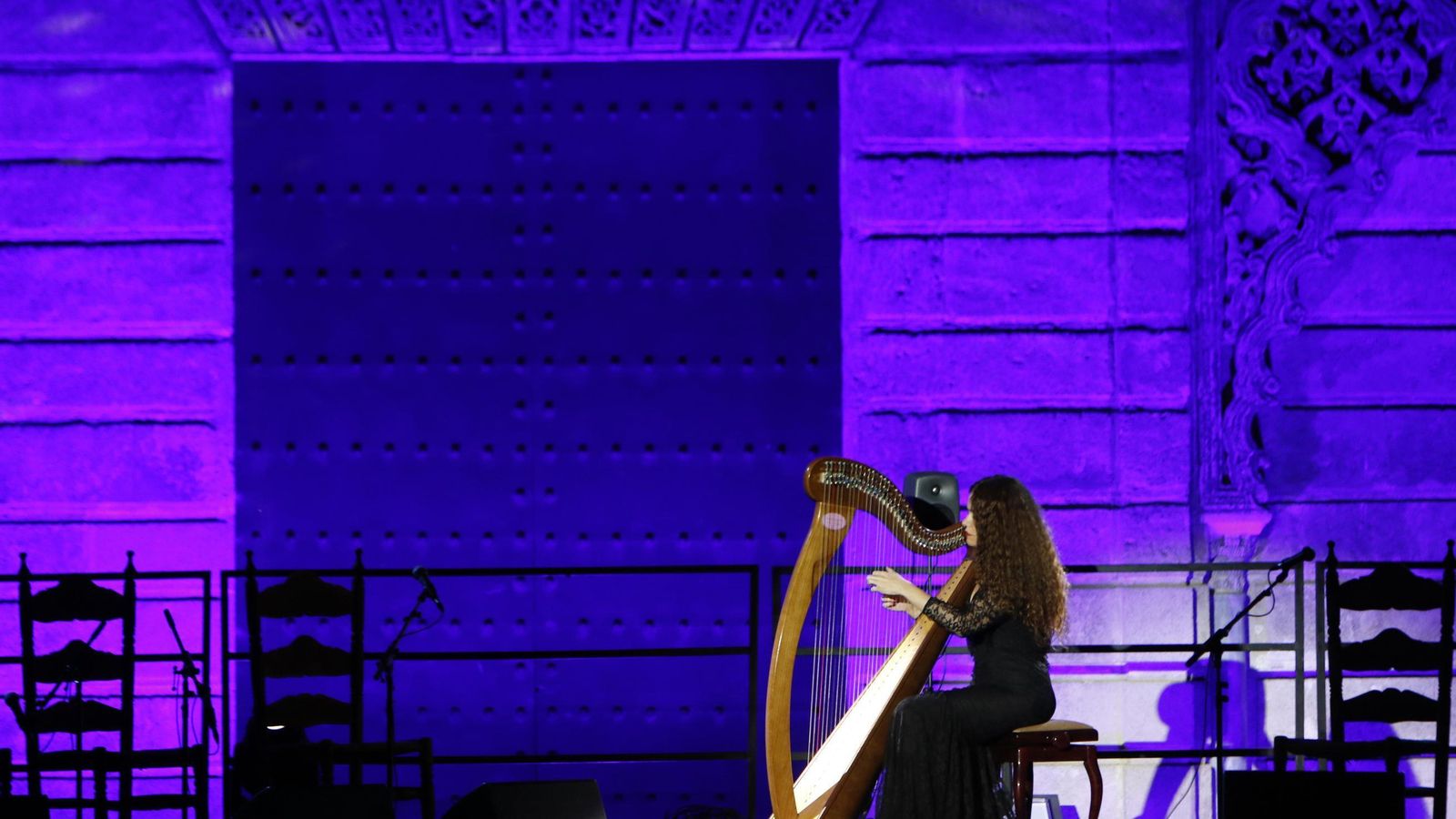 La intérprete y compositora jerezana al inicio de su espectáculo.