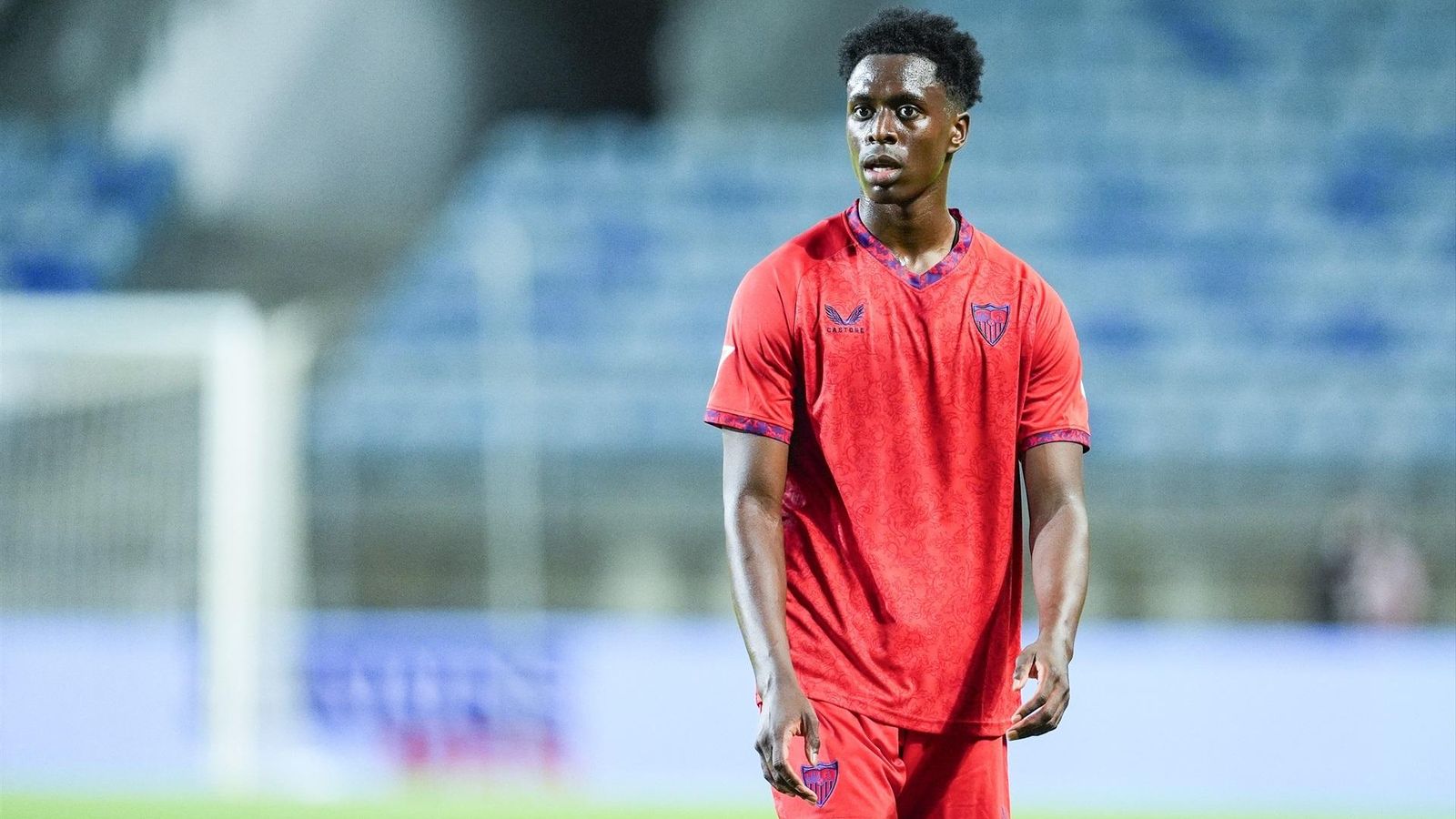 Lokonga en su primer partido amistoso con el Sevilla