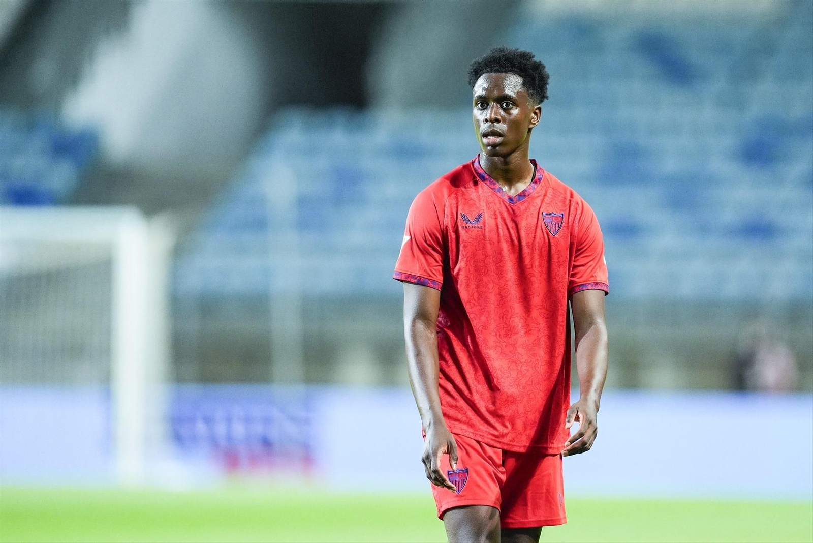 Lokonga en su primer partido amistoso con el Sevilla