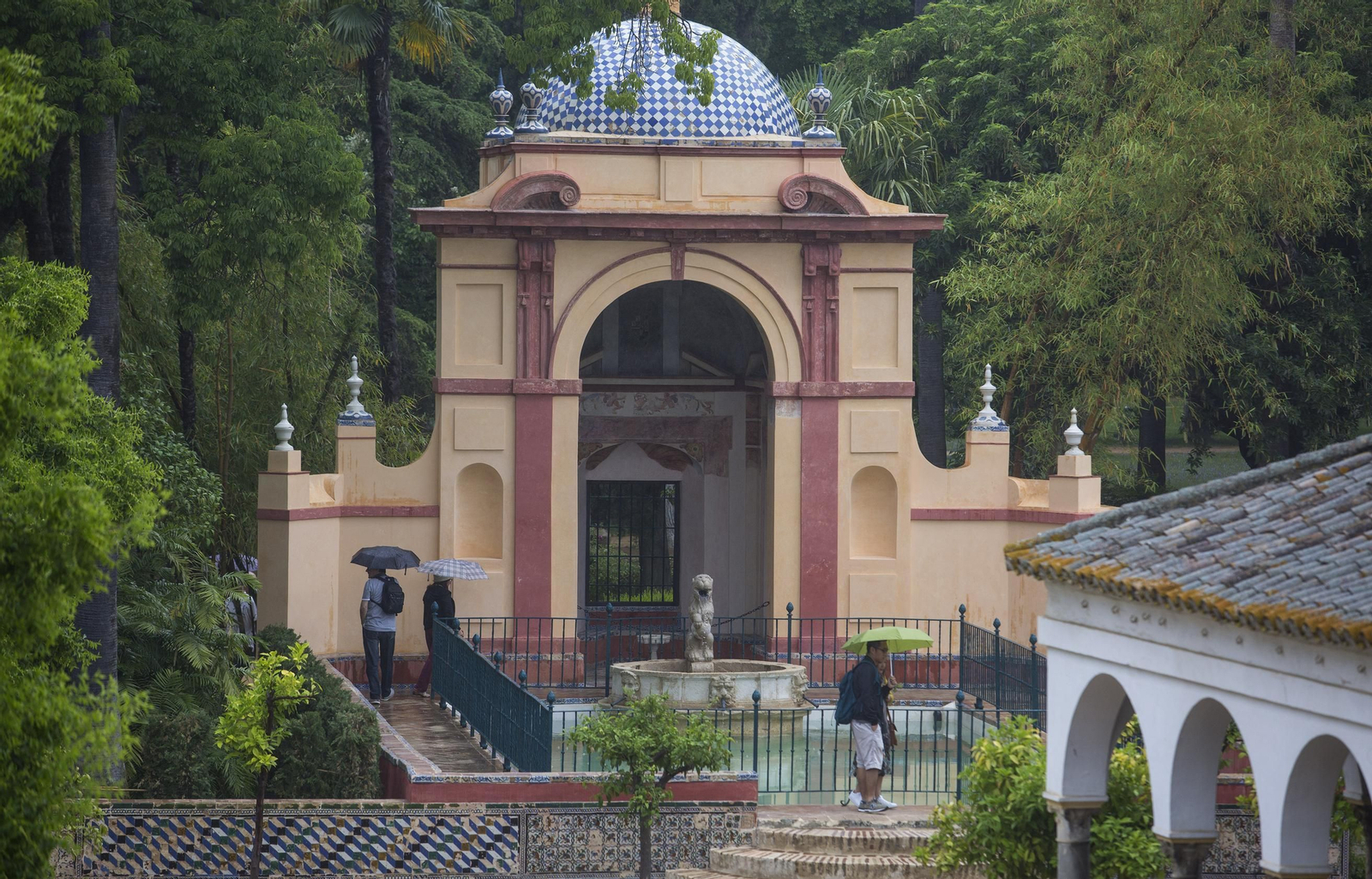 El Cenador del León del Alcázar tras su restauración