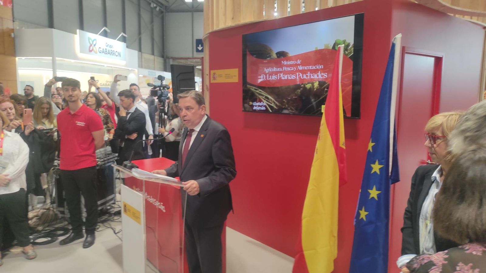 El ministro de Agricultura, Luis Planas, durante la inauguración de Fruit Attraction. El ministro de Agricultura, Luis Planas, durante la inauguración de Fruit Attraction.