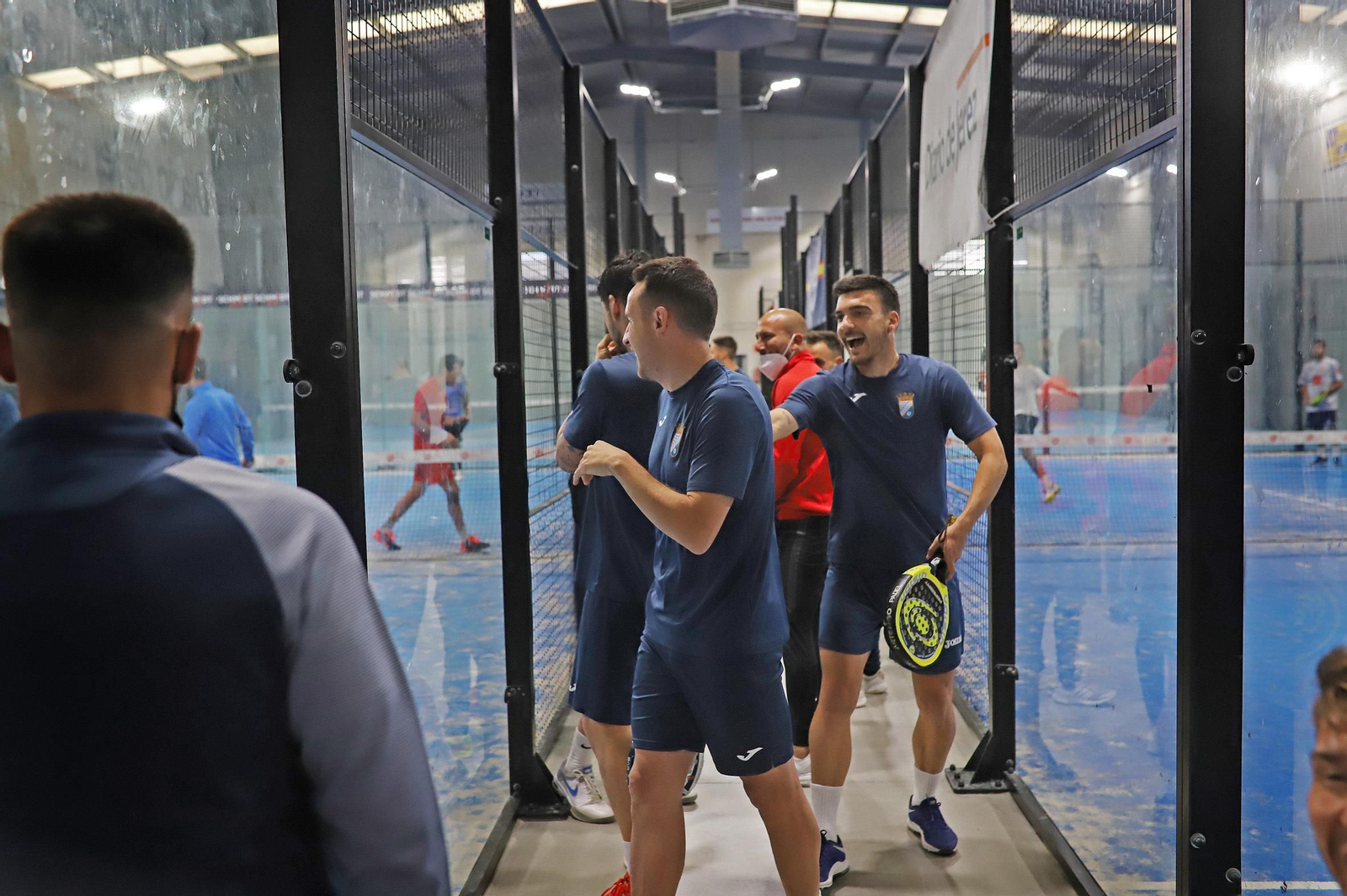 Imágenes del entrenamiento del Xerez CD en Pádel Extreme