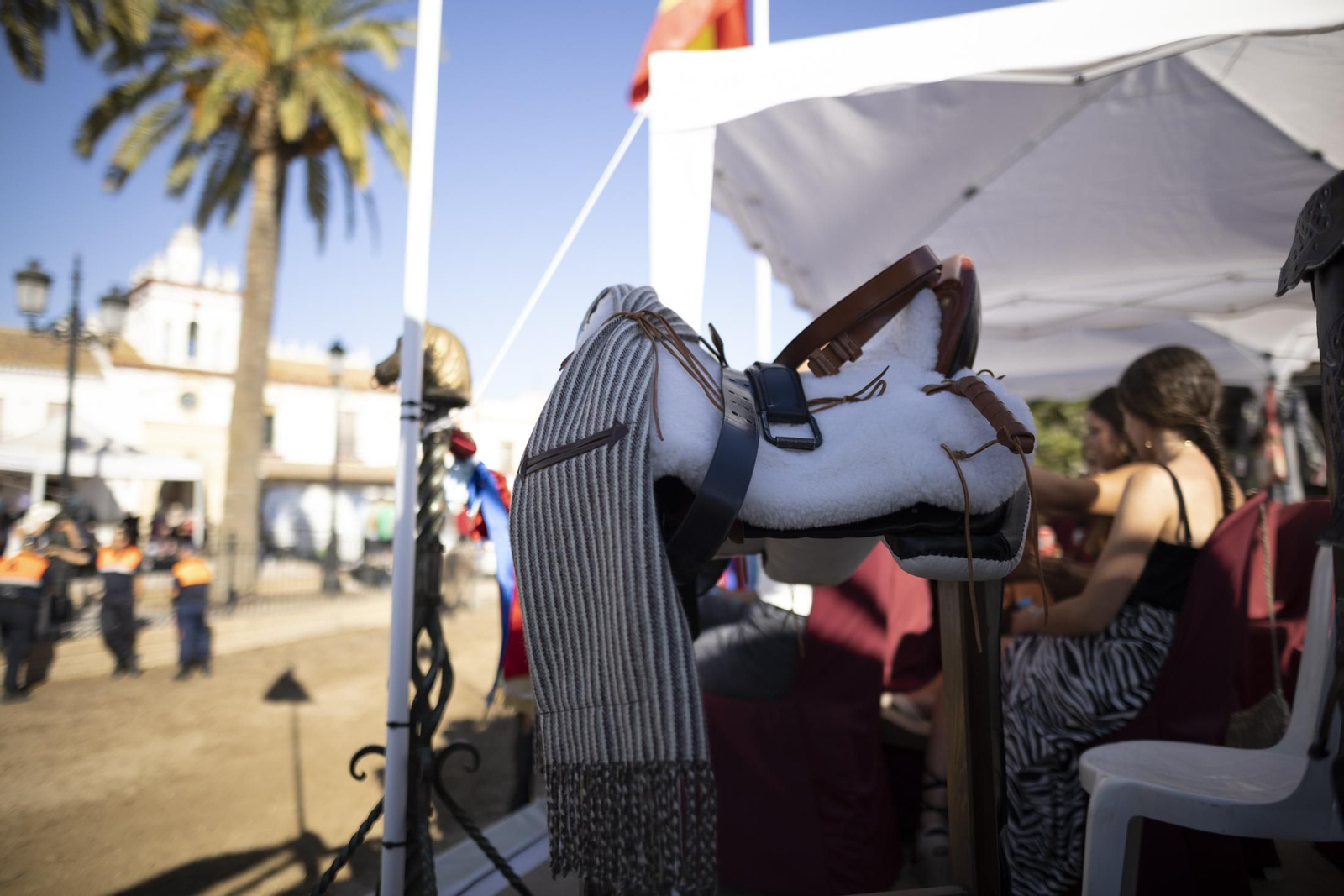 Ambiente del jueves 18 de agosto en la aldea de El Rocío durante el Rocío Chico