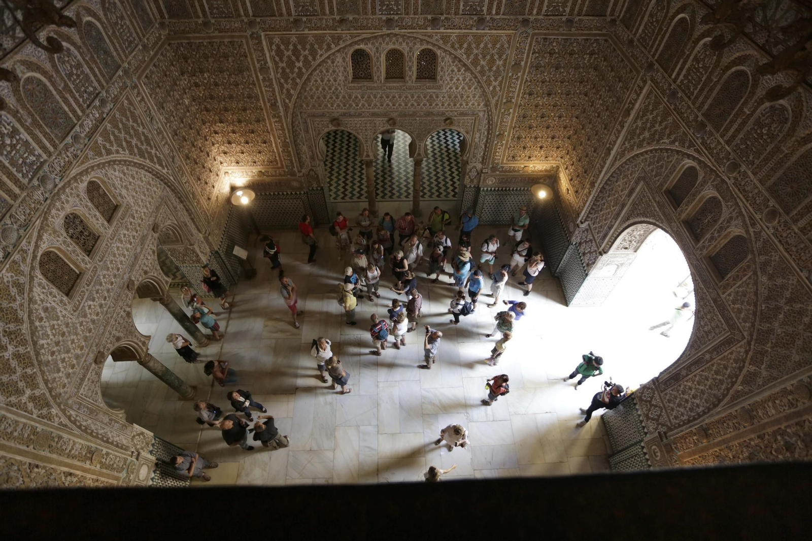 El Salón de Embajadores desde arriba.