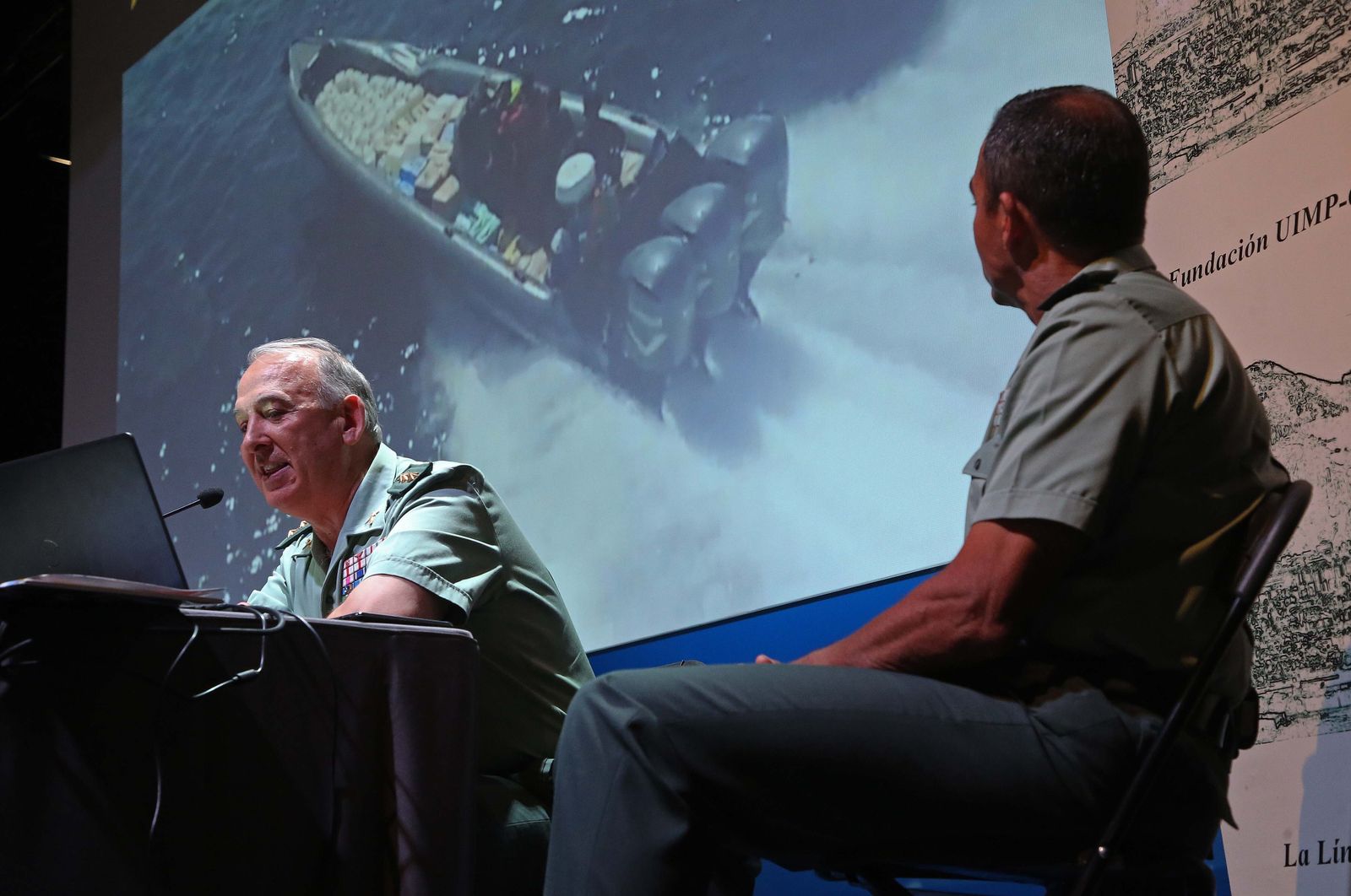 Fotos de la jornada sobre narcotráfico en la provincia de Cádiz de la Guardia Civil en La Línea