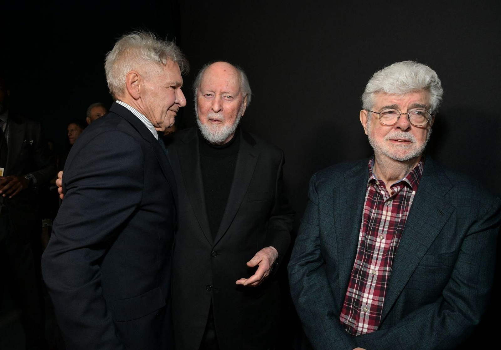 Indiana Jones y El Dial del Destino | Harrison Ford, John Williams y George Lucas, en el estreno en Los Ángeles.