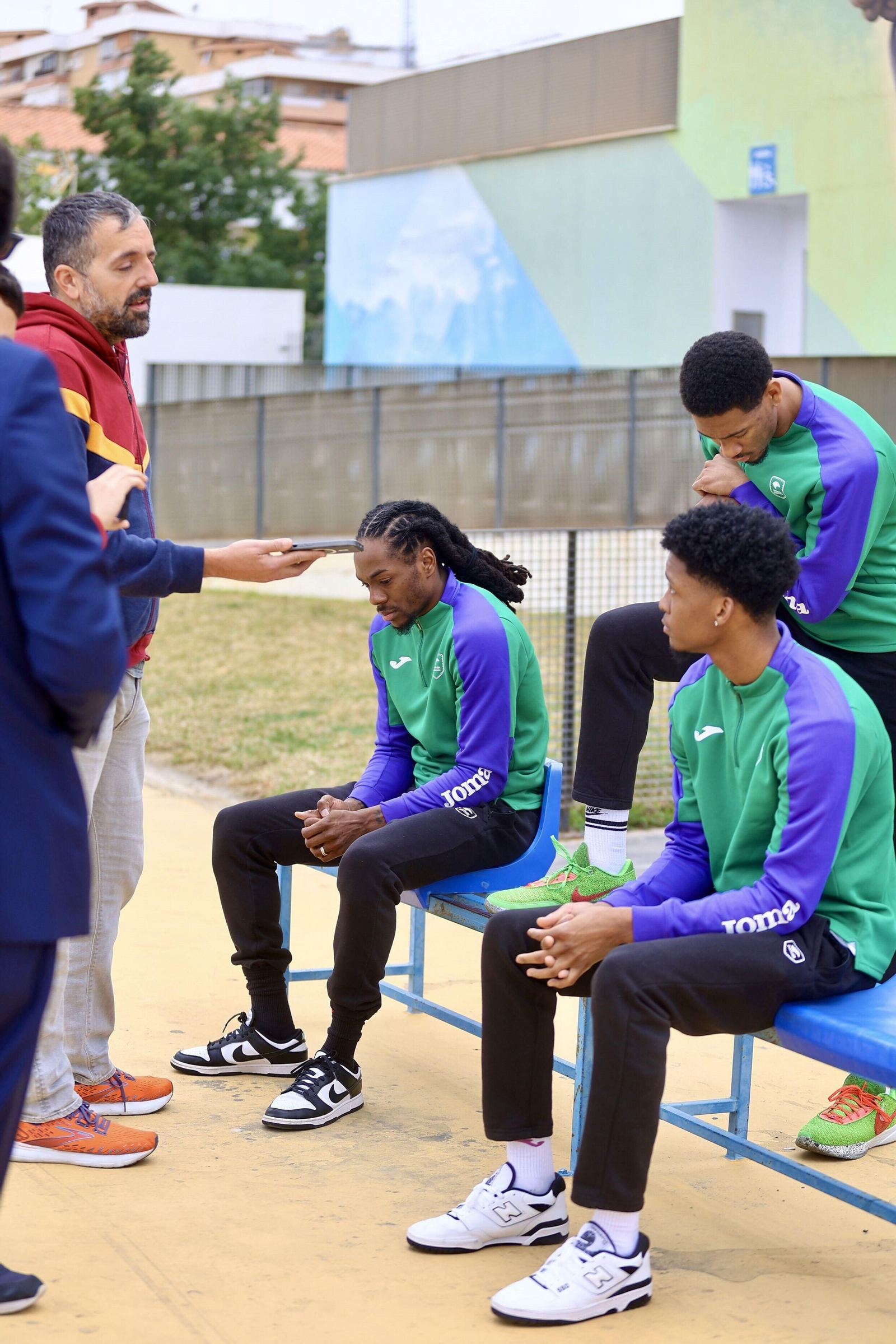 Kendrick Perry, Tyson Carter y Kameron Taylor, en el Parque del Oeste