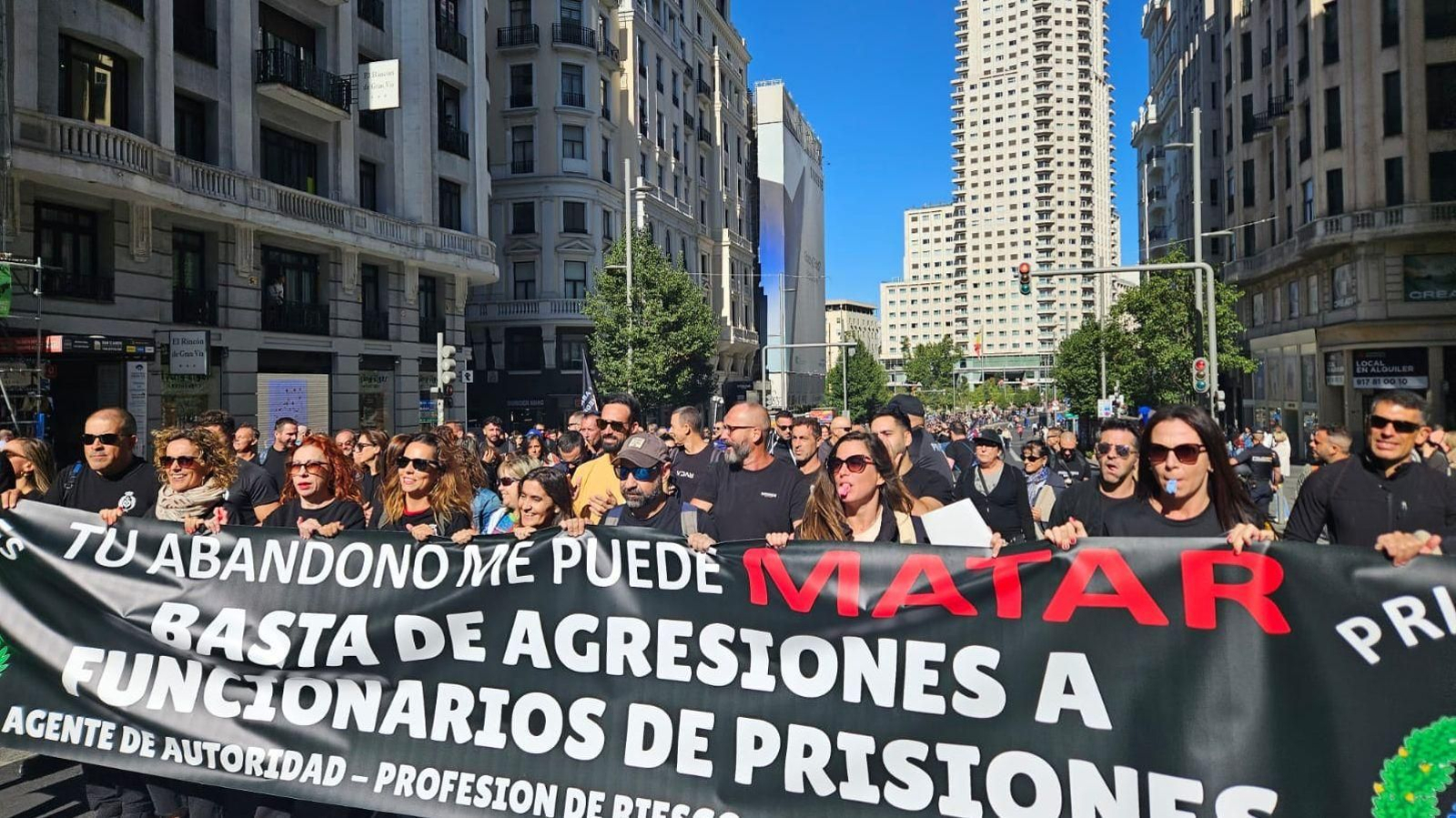 Una de las imágenes de la manifestación en Madrid