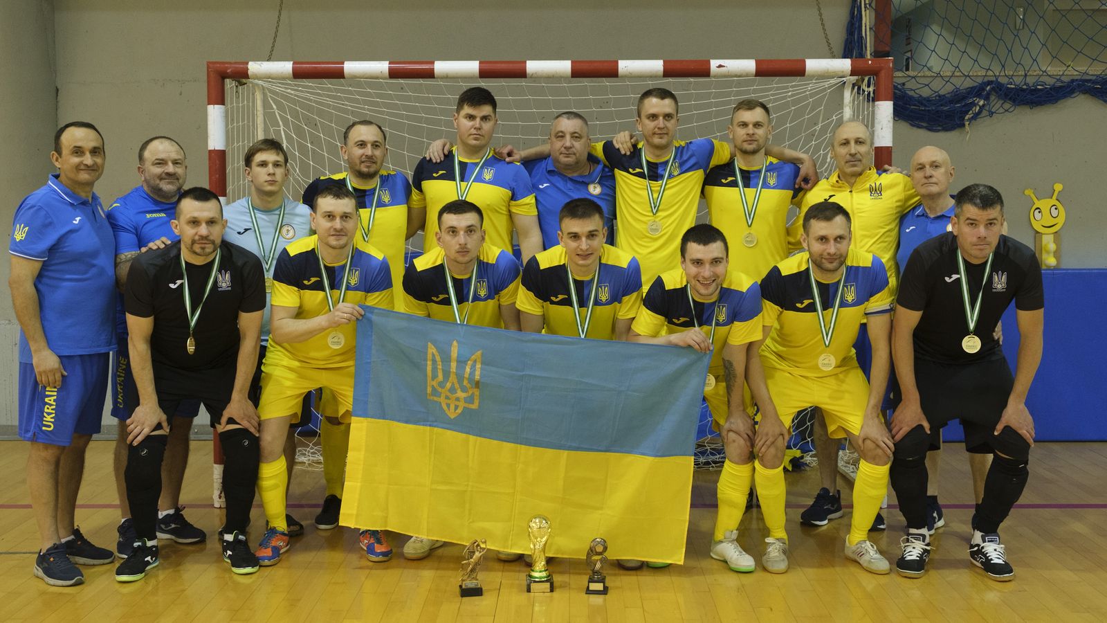 Una imagen de la selección ucraniana campeona.