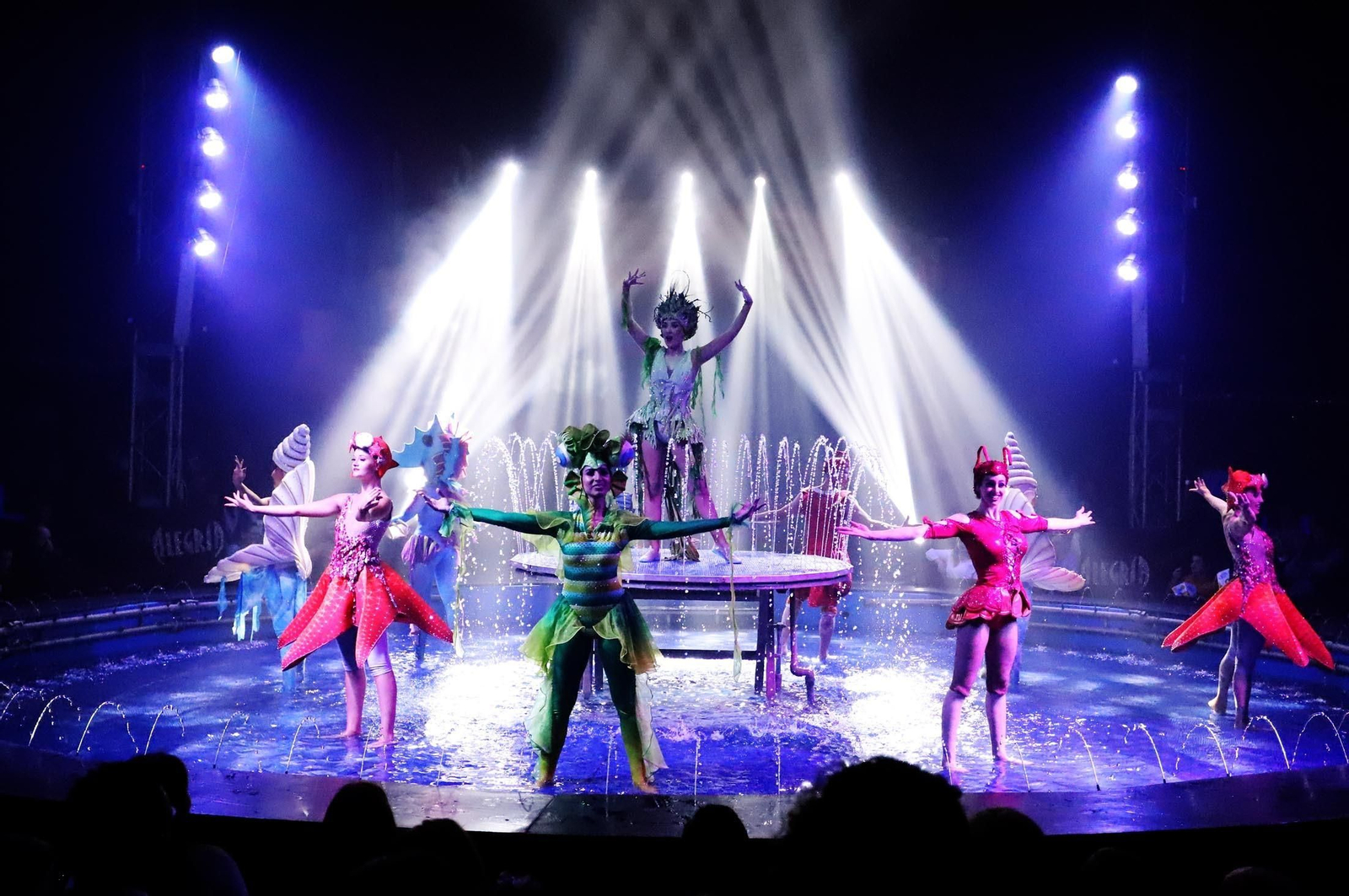 El Circo Alegría muestra su espectáculo sobre el agua, en imágenes