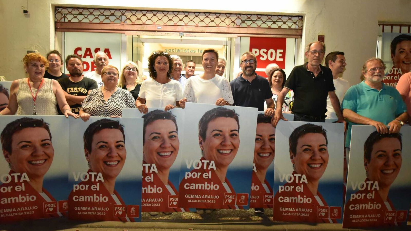 La candidatura encabezada por Gemma Araujo.