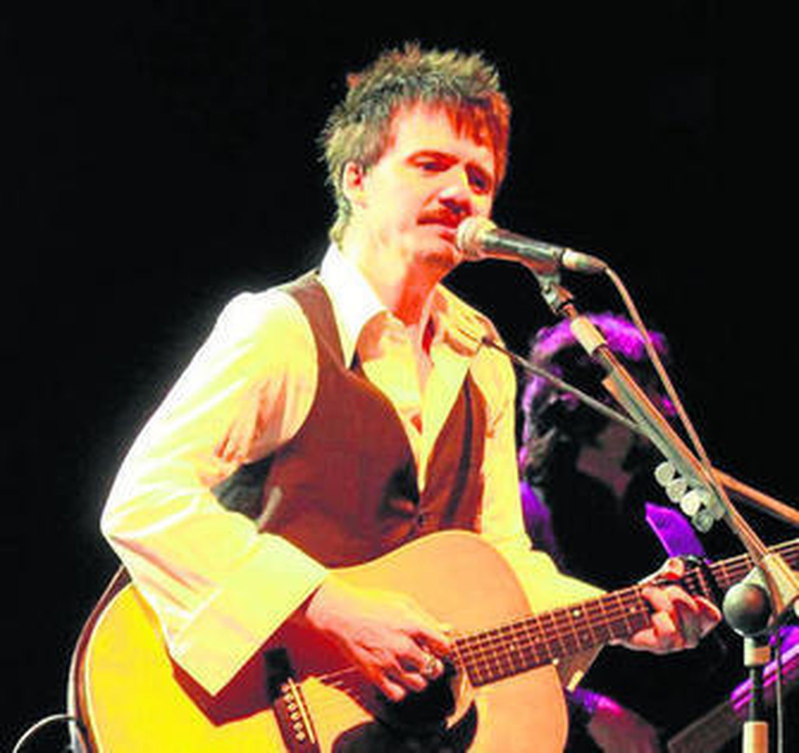 Coque Malla el pasado viernes en el Teatro Apolo.