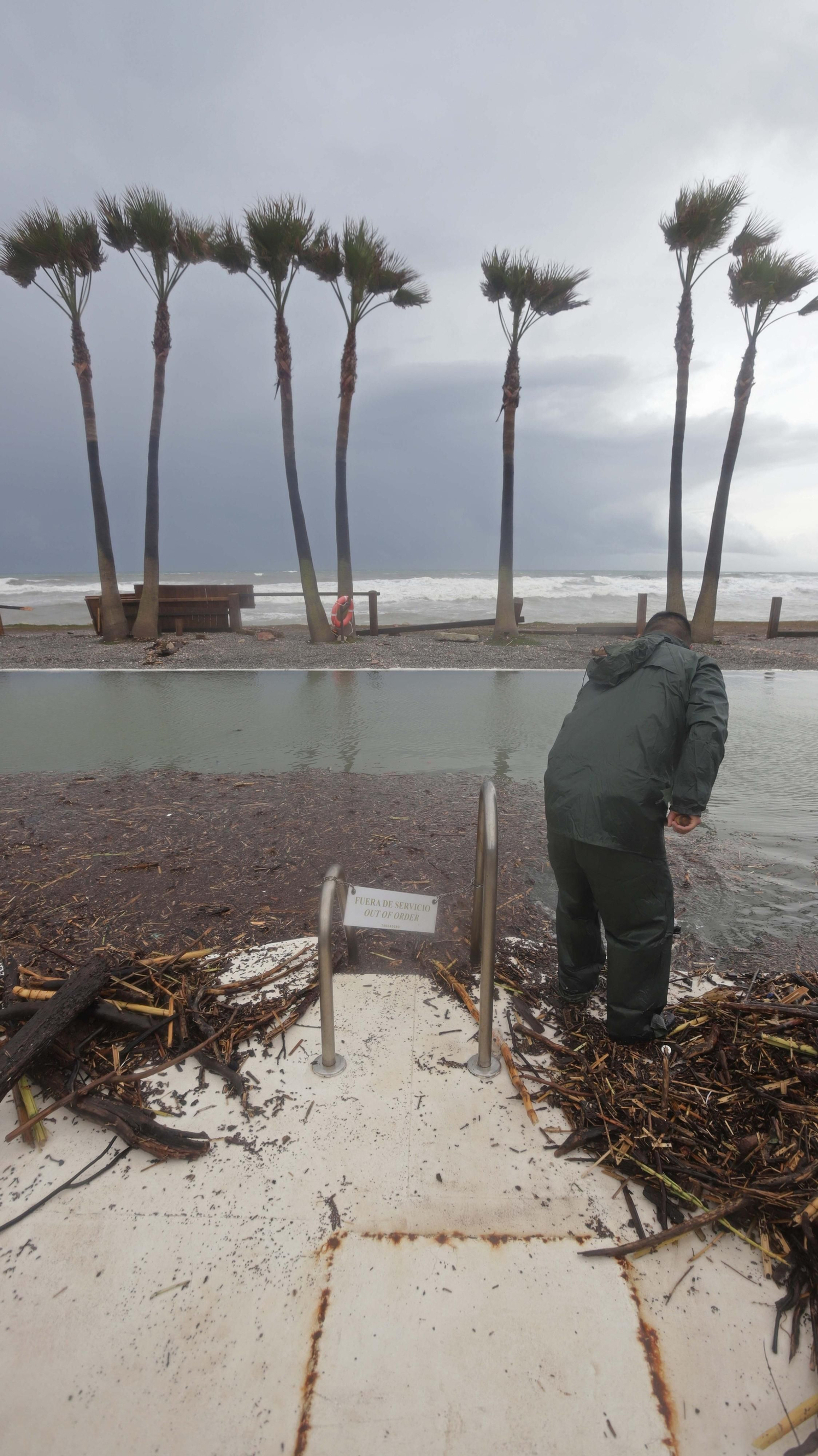 Fotos del restaurante Trocadero Sotogrande tras el temporal