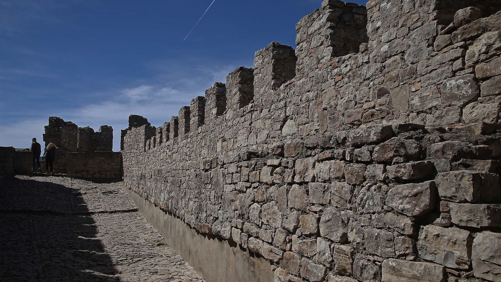 Una de las murallas del castillo.