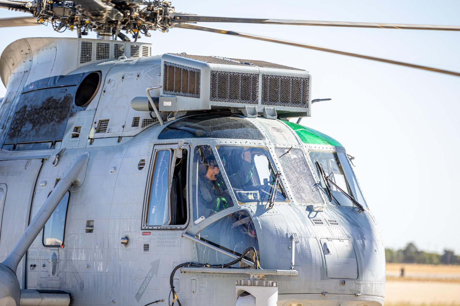 Imágenes de la Despedida del Sea King de la quinta escuadrilla