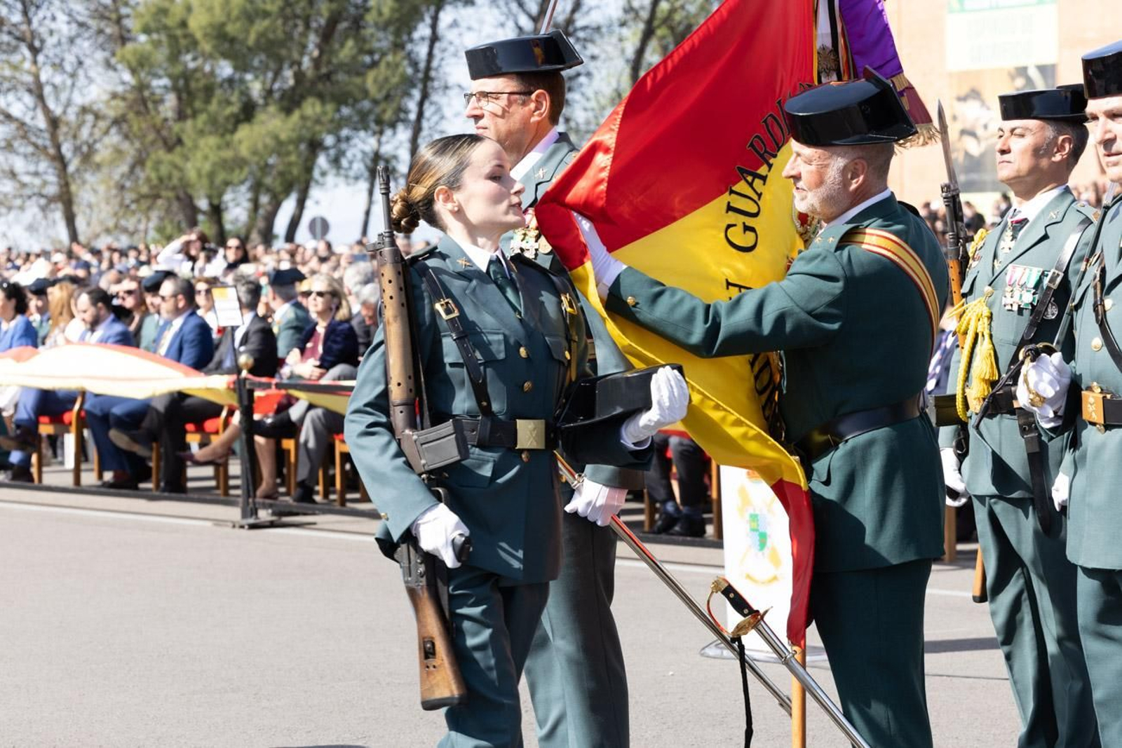 Acto de jura de bandera de la 130ª promoción de guardias civiles de la Academia de Baeza