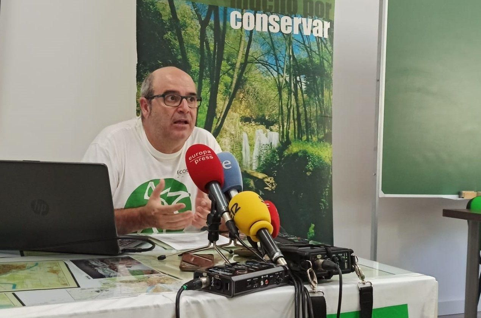 Isidoro Albarreal en su rueda de prensa de balance del juicio por la adjudicación de la mina de Aznalcóllar