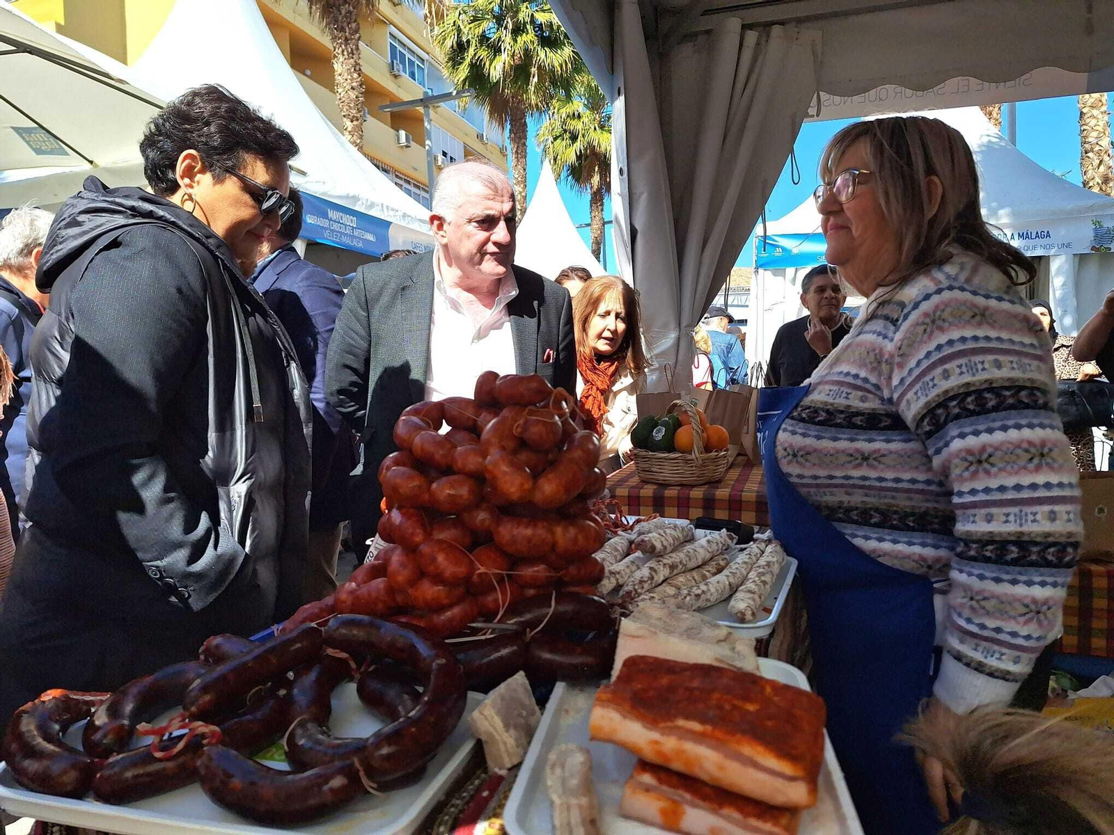 Un stand de la feria comarcal Sabor a Málaga.