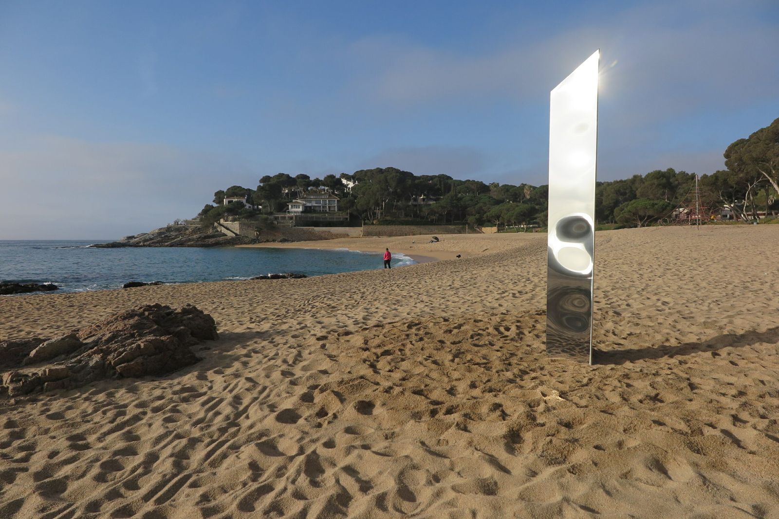 Una imagen del monolito hallado en Gerona.