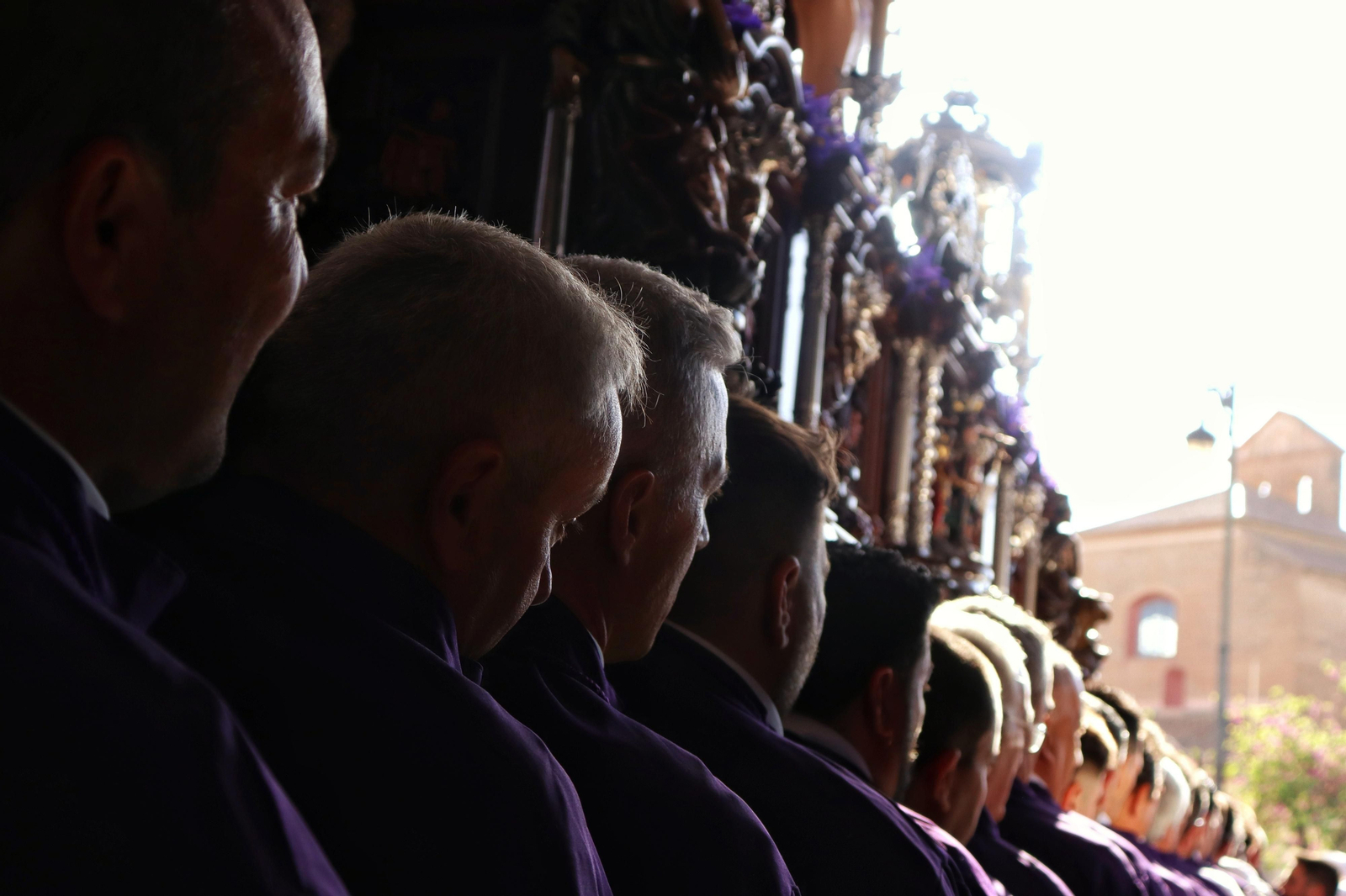 Fusionadas en su procesión del Miércoles Santo en Málaga, en fotos