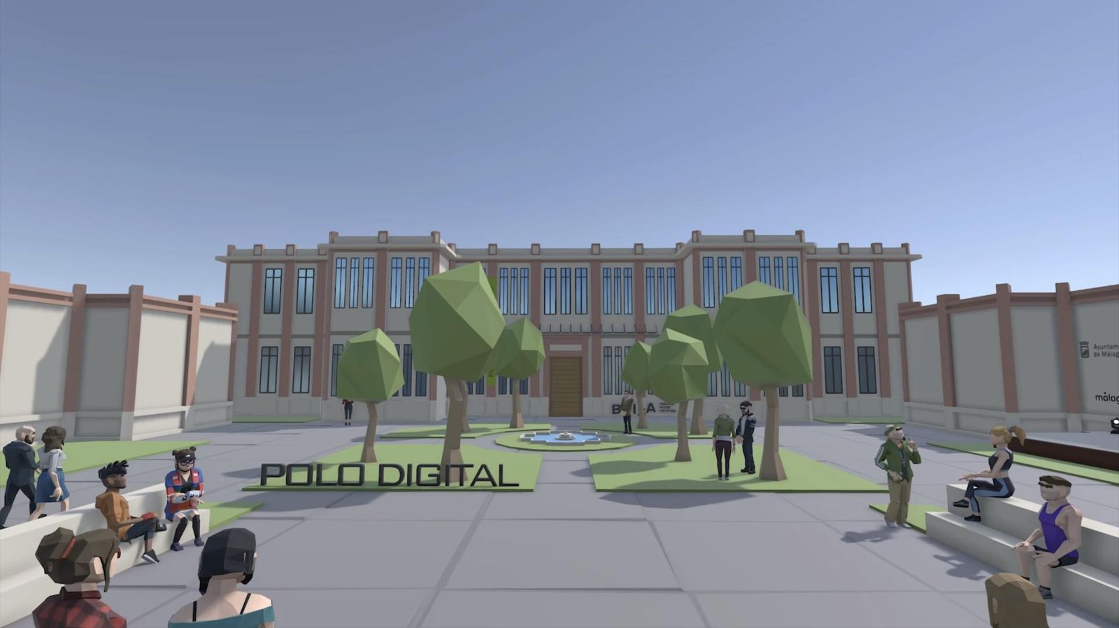 Recreación digital del Polo de Contenidos Digitales