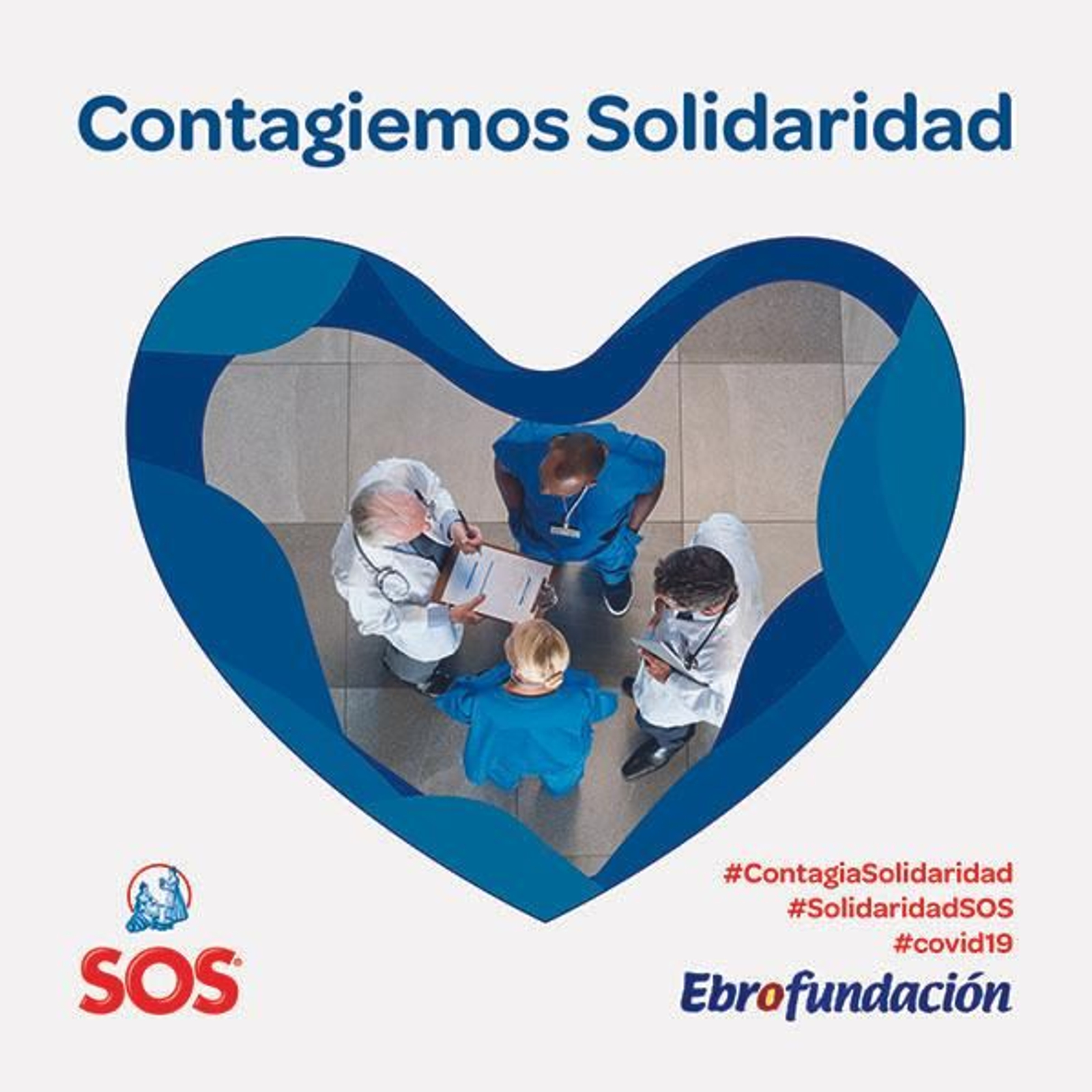 Cartel de la campaña 'Contagiemos Solidaridad'