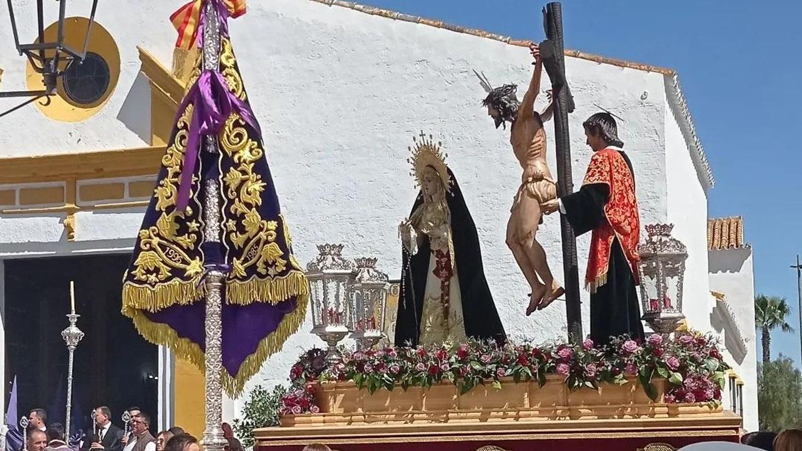 ALJARAQUE (Cristo del Amor y VIrgen de los Dolores) foto BANDA CCTT Cristo Expiración Salud y Esperanza