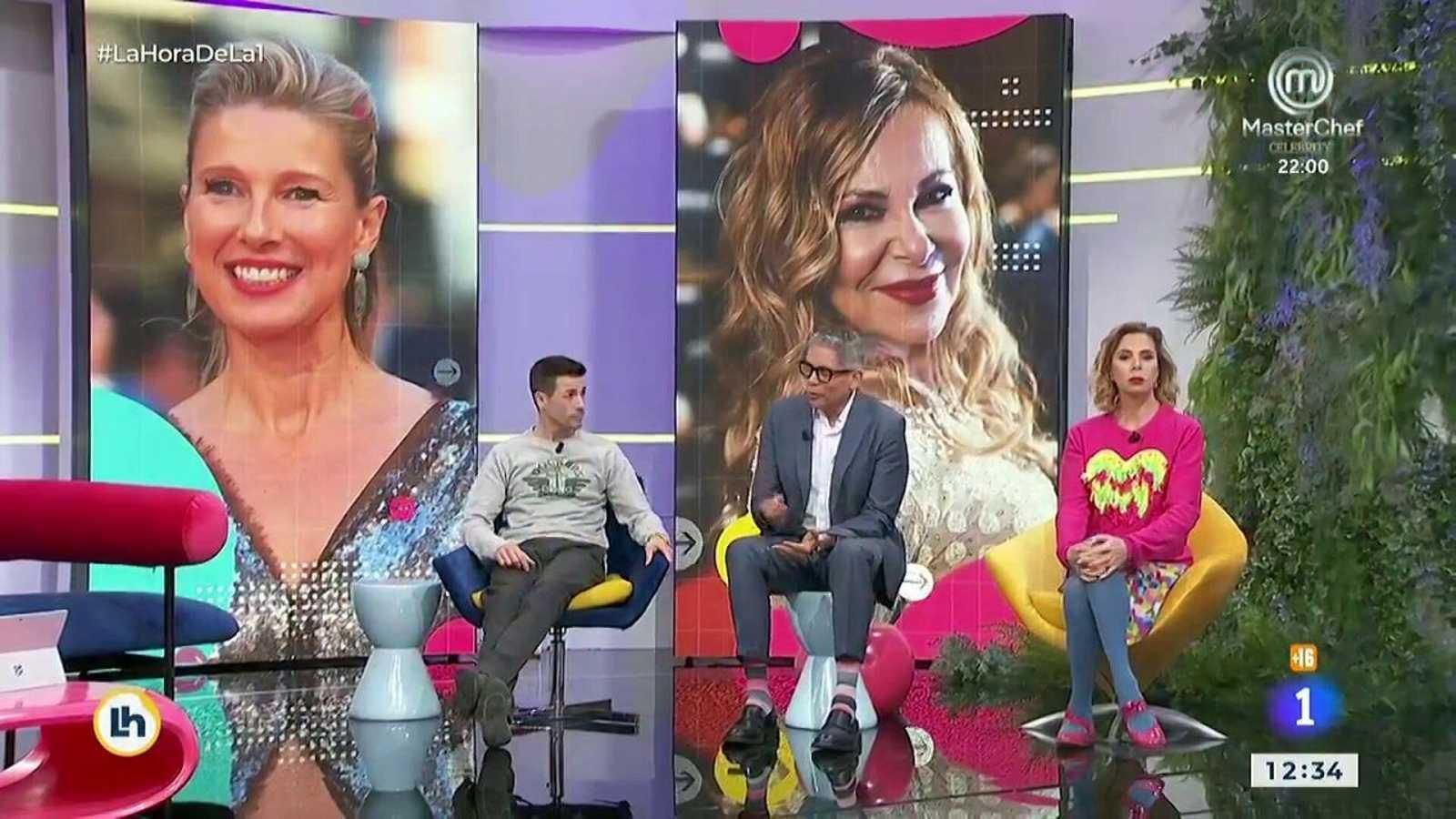 Momento del anuncio en el matinal de La 1 de la pareja de las campanadas de TVE