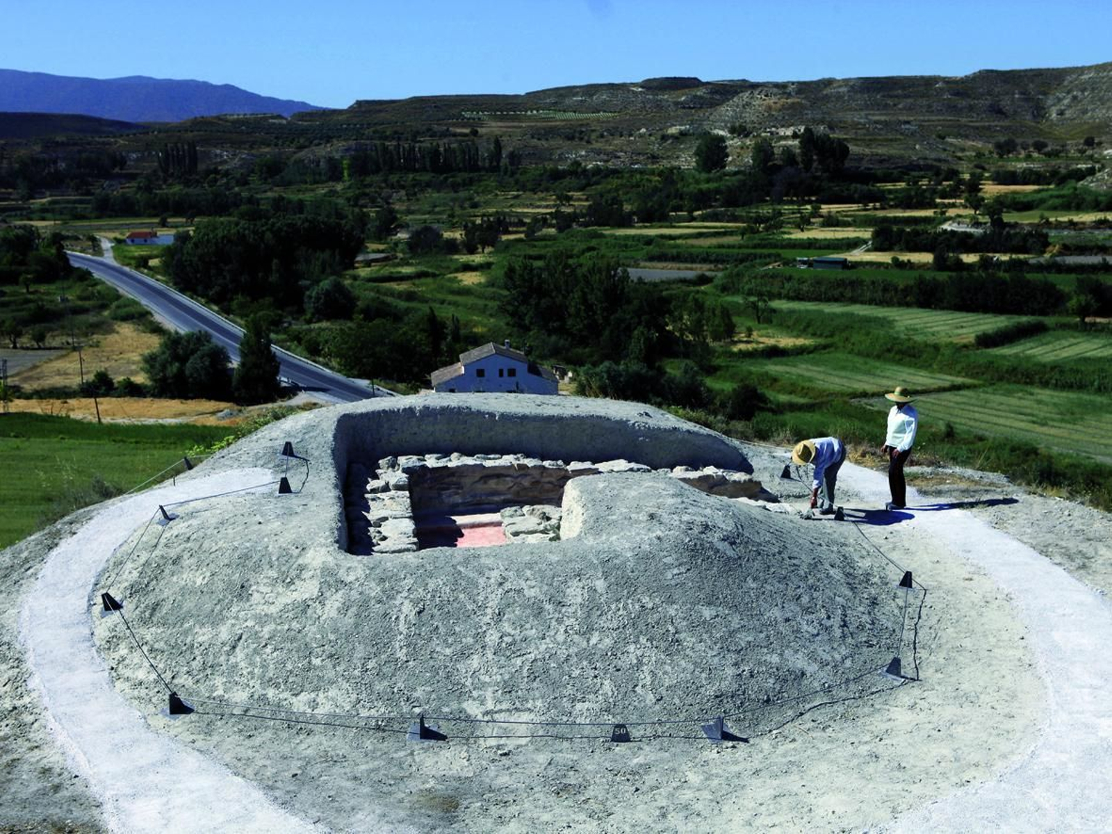 Túmulo en la Necrópolis Íbera de Tútugi, en Galera