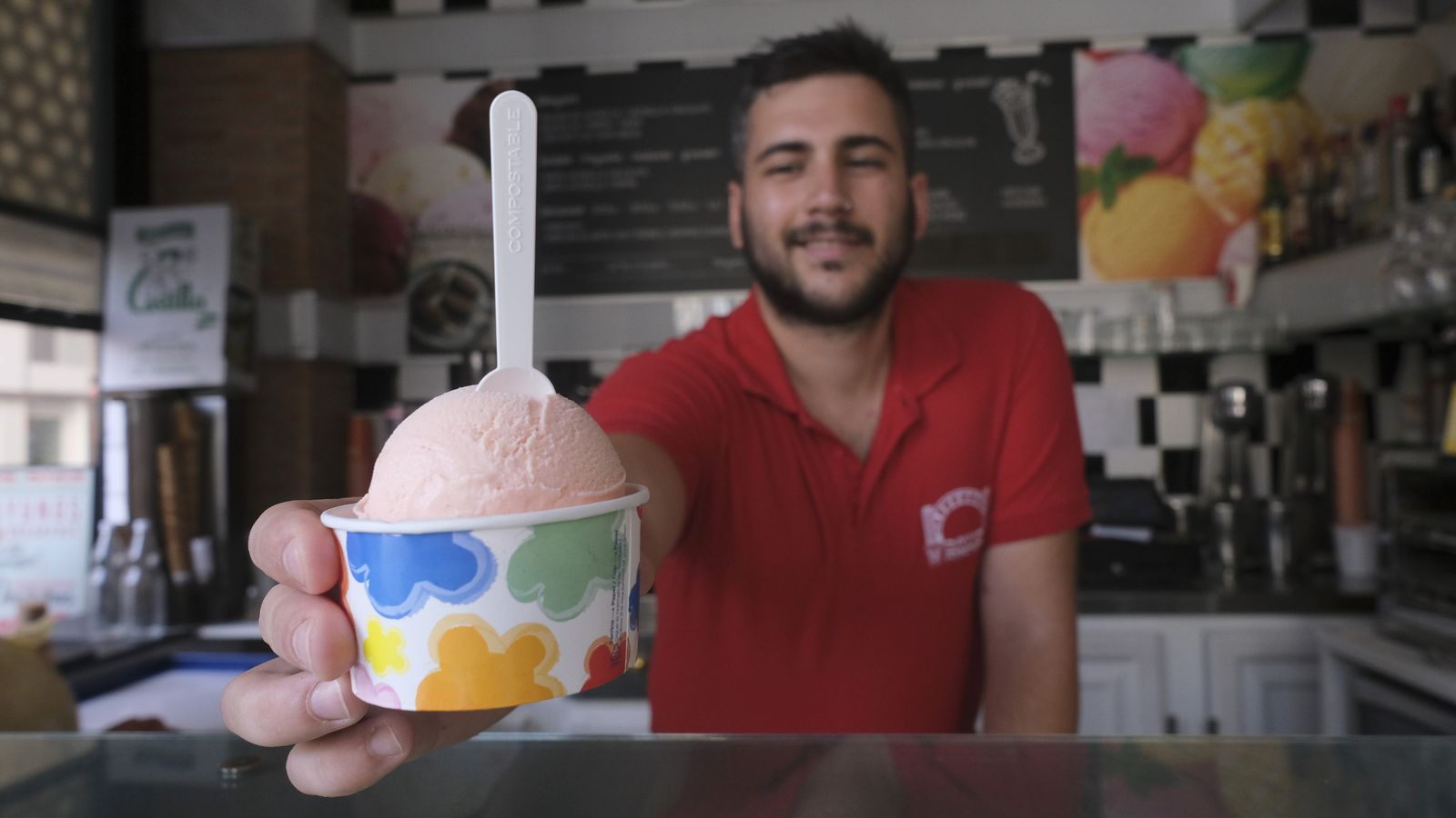 Helado de la heladería David Rico.