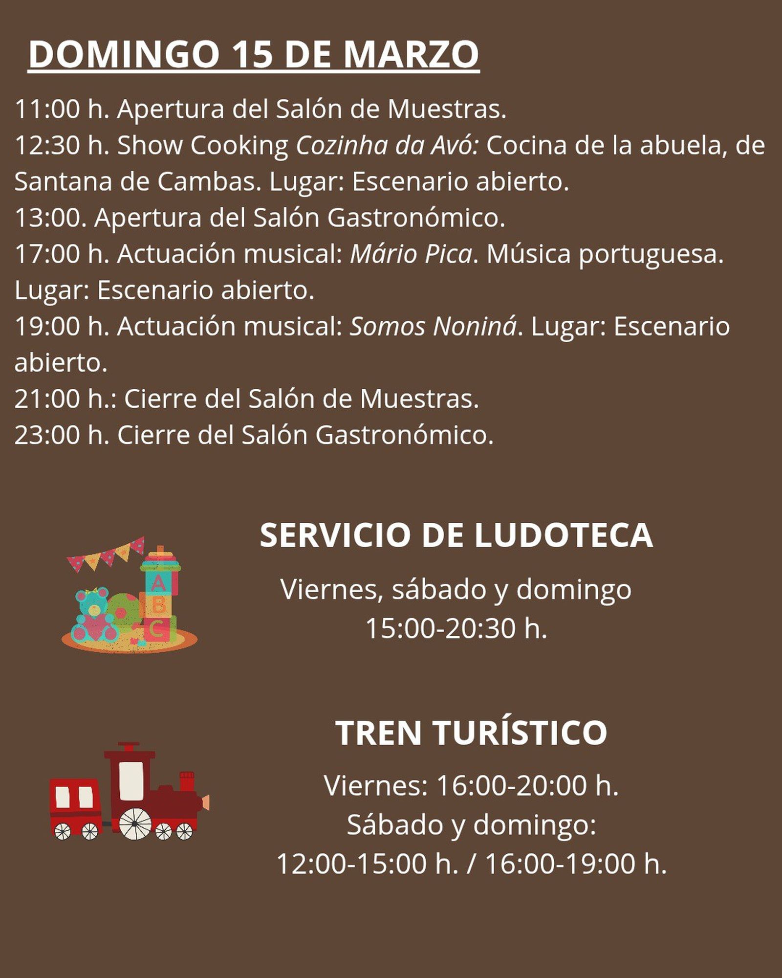 Programación del domingo en la Feria Gastronómica Transfronteriza de Paymogo