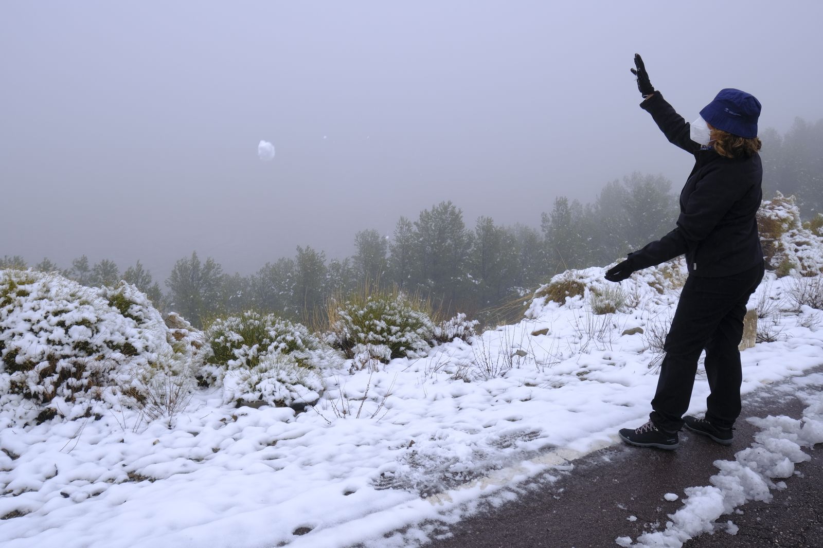 Fotogalería nevada en la Provincia de Almería