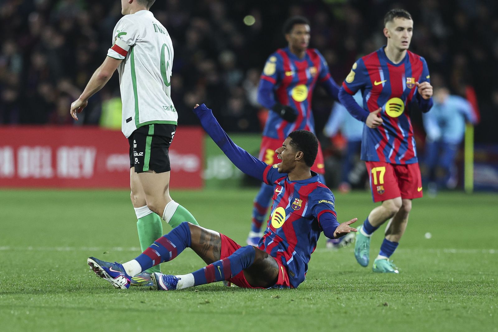 Las fotos del Racing-Barcelona de Copa