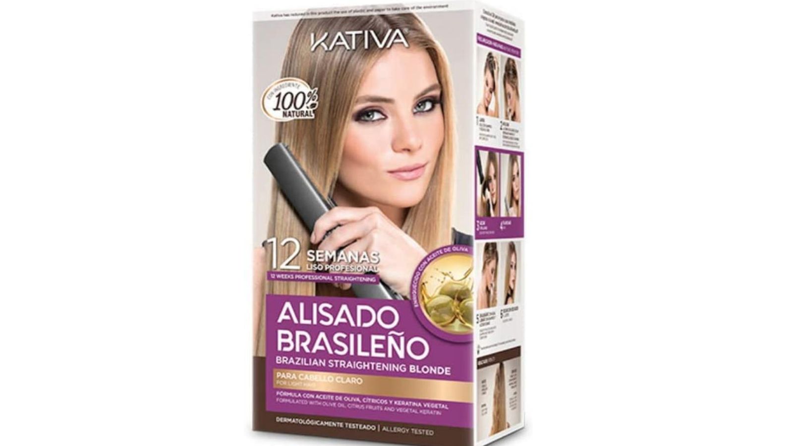 KATIVA Kit Alisado Brasileño Cabellos Rubios