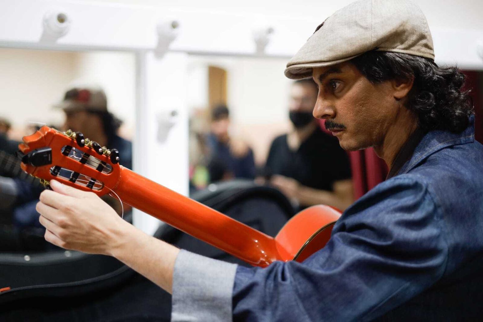 El ambiente en camerinos.