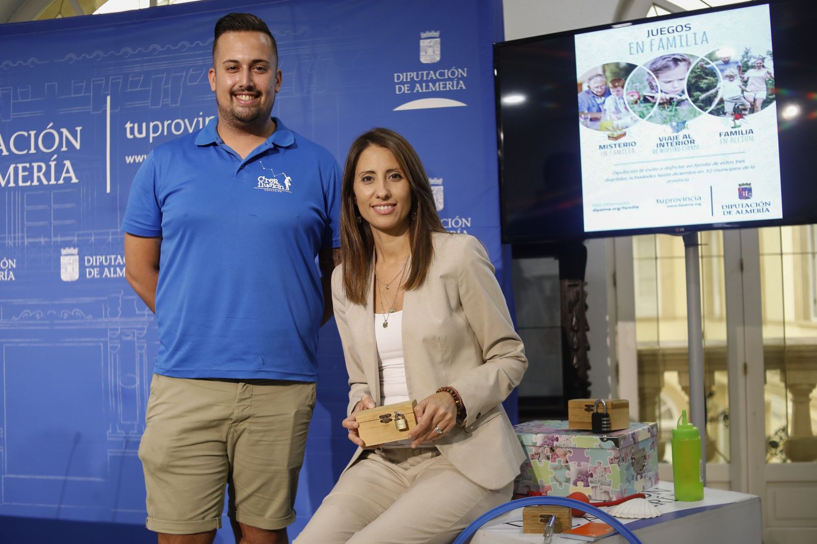 Diputación presenta tres nuevas actividades que potencian el programa ‘Juegos en familia’.