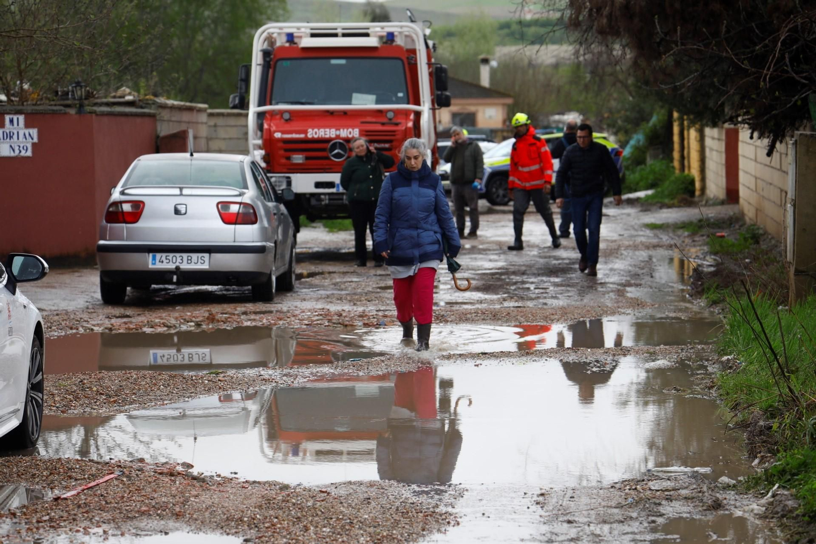 Las imágenes de las parcelaciones inundadas por la crecida del río Guadalquivir