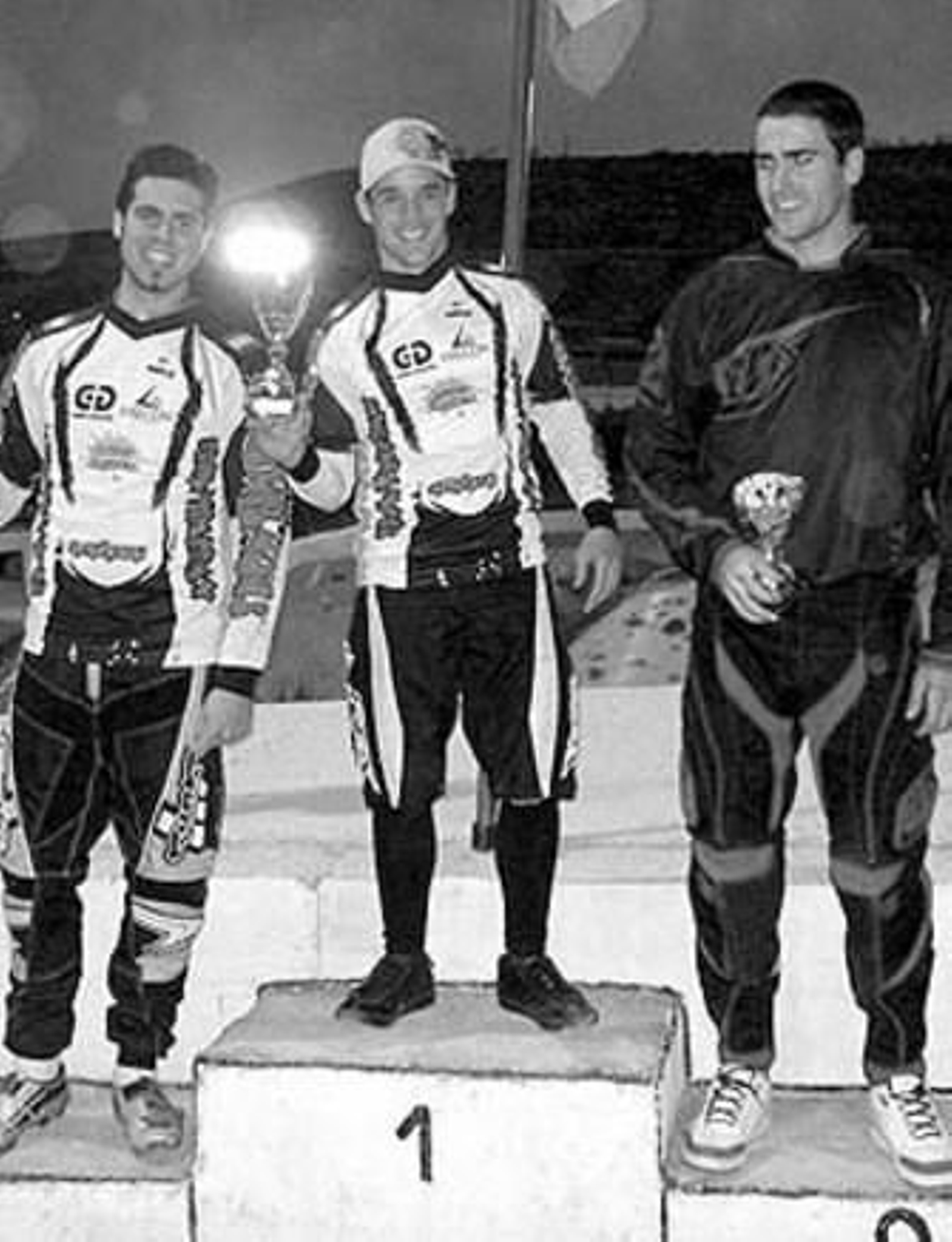 Pablo Fornes, en el podio.