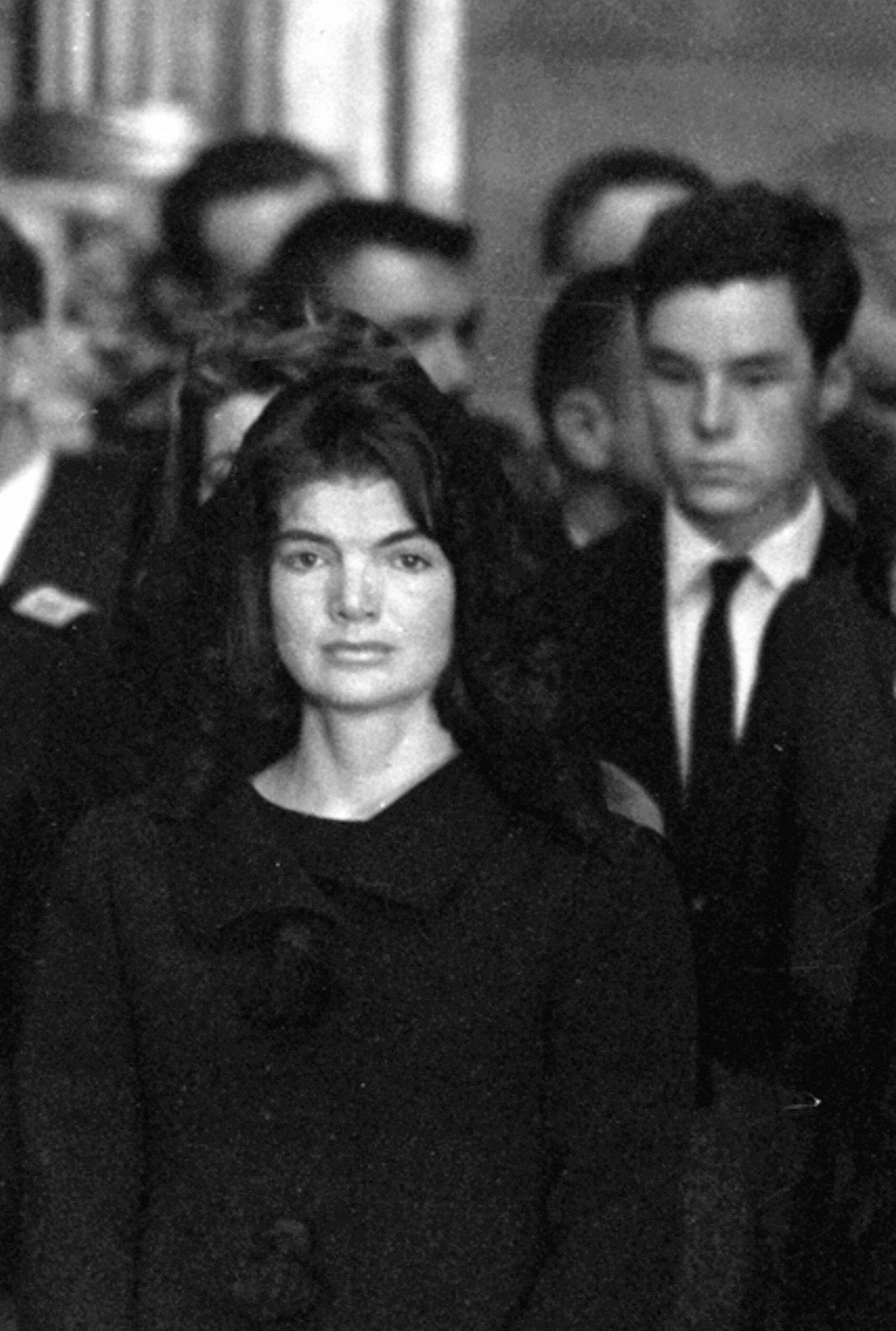Jackie Kennedy en el entierro de su marido, el 22 de noviembre de 1963.