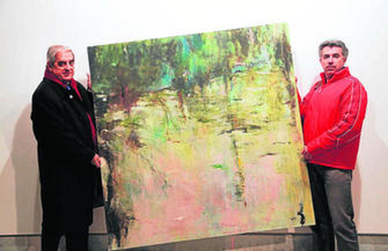 Un instante, ayer, de la presentación de la obra ganadora del concurso de la Fundación AguaGranada.